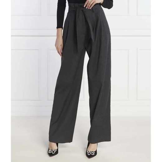Pinko Wełniane spodnie | Loose fit ze sklepu Gomez Fashion Store w kategorii Spodnie damskie - zdjęcie 185010449