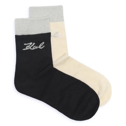 Karl Lagerfeld Skarpety 2-pack k/signature ze sklepu Gomez Fashion Store w kategorii Skarpetki damskie - zdjęcie 185010655