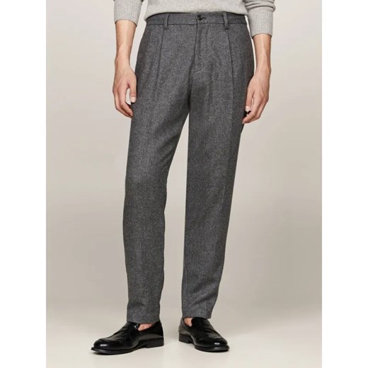 Tommy Hilfiger Wełniane Spodnie | Tapered fit ze sklepu Gomez Fashion Store w kategorii Spodnie męskie - zdjęcie 185010707
