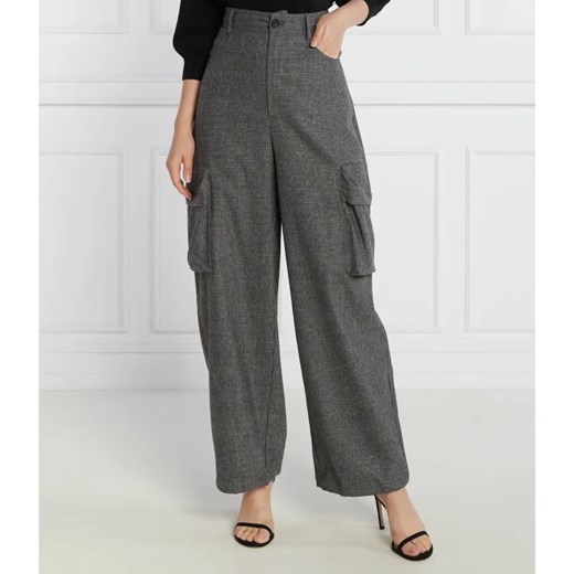 Pinko Spodnie | flare fit | z dodatkiem wełny ze sklepu Gomez Fashion Store w kategorii Spodnie damskie - zdjęcie 185010749