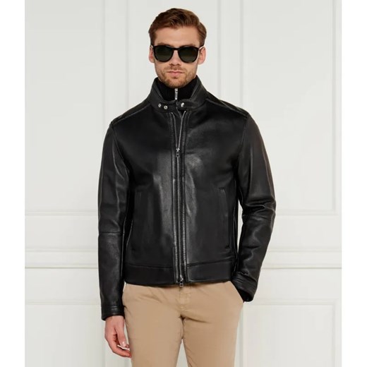 BOSS BLACK Skórzana kurtka H-Mansell2 | Regular Fit ze sklepu Gomez Fashion Store w kategorii Kurtki męskie - zdjęcie 185010885