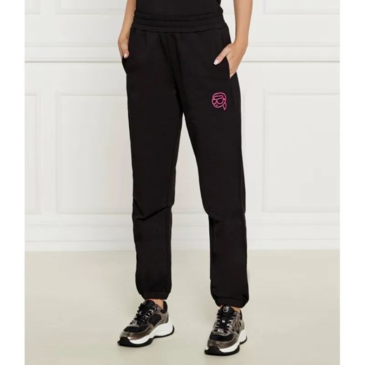 Karl Lagerfeld Spodnie dresowe ikonik 2.0 jelly | Regular Fit ze sklepu Gomez Fashion Store w kategorii Spodnie damskie - zdjęcie 185011077