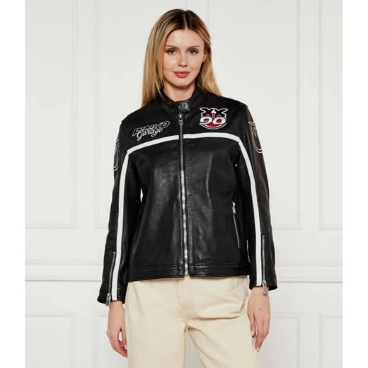 Pinko Skórzana kurtka GABRIEL | Regular Fit ze sklepu Gomez Fashion Store w kategorii Kurtki damskie - zdjęcie 185011106