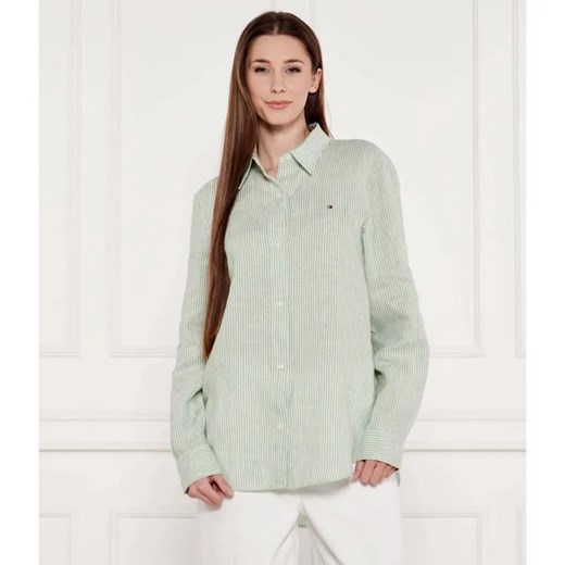 Tommy Hilfiger Lniana koszula | Relaxed fit ze sklepu Gomez Fashion Store w kategorii Koszule damskie - zdjęcie 185011385