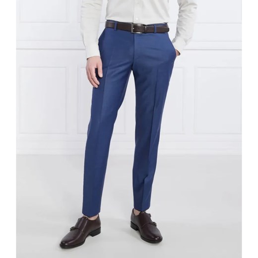 Joop! Wełniane spodnie Blayr-STR | Slim Fit ze sklepu Gomez Fashion Store w kategorii Spodnie męskie - zdjęcie 185011669