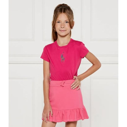 POLO RALPH LAUREN T-shirt | Regular Fit ze sklepu Gomez Fashion Store w kategorii Bluzki dziewczęce - zdjęcie 185011828