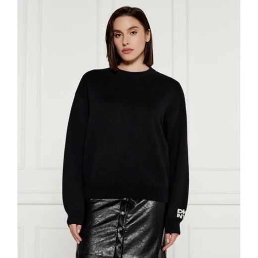 DKNY Wełniany sweter | Loose fit ze sklepu Gomez Fashion Store w kategorii Swetry damskie - zdjęcie 185011947