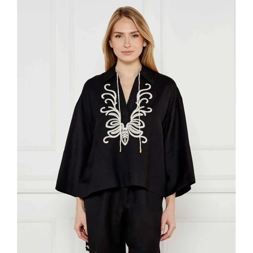 Twinset U&B Lniana koszula | Relaxed fit ze sklepu Gomez Fashion Store w kategorii Koszule damskie - zdjęcie 185012019