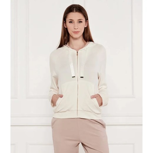 BOSS BLACK Bluza Monogram | Regular Fit | z dodatkiem jedwabiu ze sklepu Gomez Fashion Store w kategorii Bluzy damskie - zdjęcie 185012115
