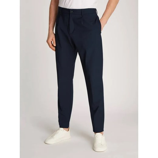 Tommy Hilfiger Wełniane spodnie chino HARLEM | Regular Fit ze sklepu Gomez Fashion Store w kategorii Spodnie męskie - zdjęcie 185012218