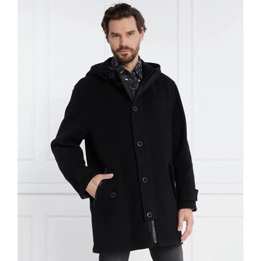 HUGO Wełniany płaszcz Munkon ze sklepu Gomez Fashion Store w kategorii Płaszcze męskie - zdjęcie 185012336