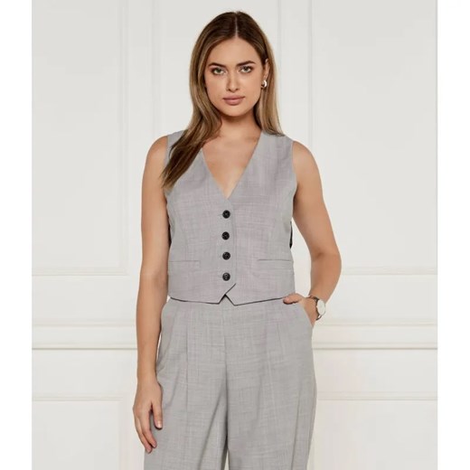 Marc Cain Kamizelka | Slim Fit | z dodatkiem wełny ze sklepu Gomez Fashion Store w kategorii Kamizelki damskie - zdjęcie 185012347