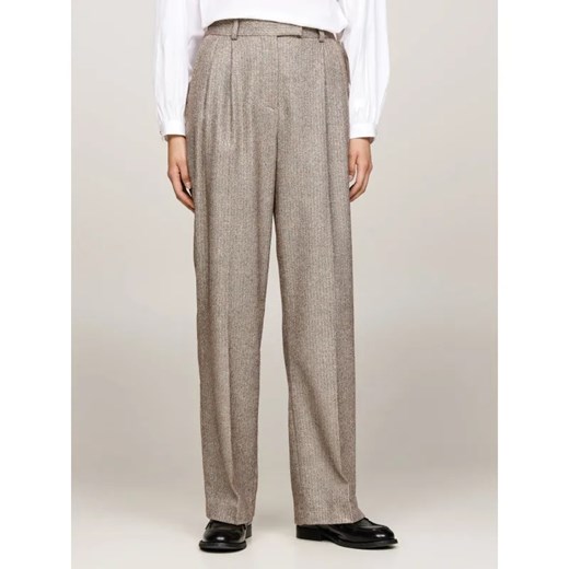 Tommy Hilfiger Spodnie | flare fit | z dodatkiem wełny ze sklepu Gomez Fashion Store w kategorii Spodnie damskie - zdjęcie 185012377