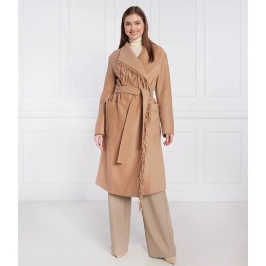 BOSS BLACK Wełniany płaszcz Coreo | z dodatkiem kaszmiru ze sklepu Gomez Fashion Store w kategorii Płaszcze damskie - zdjęcie 185012415