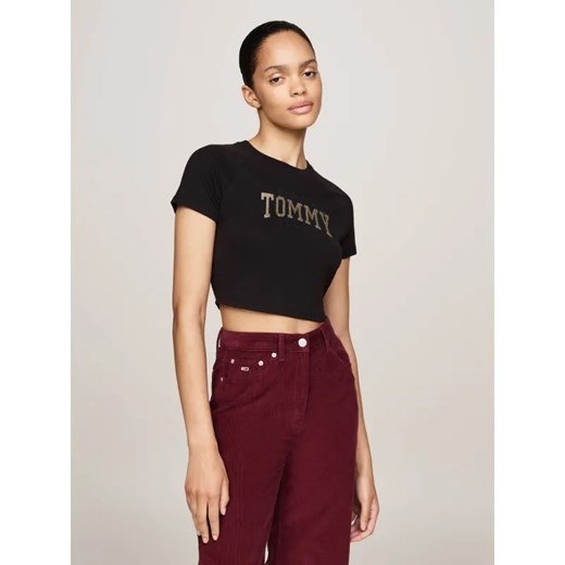 Tommy Jeans T-shirt | Cropped Fit ze sklepu Gomez Fashion Store w kategorii Bluzki damskie - zdjęcie 185012535