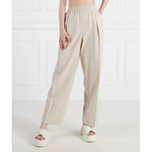 Samsøe Samsøe Lniane spodnie | Loose fit ze sklepu Gomez Fashion Store w kategorii Spodnie damskie - zdjęcie 185012717