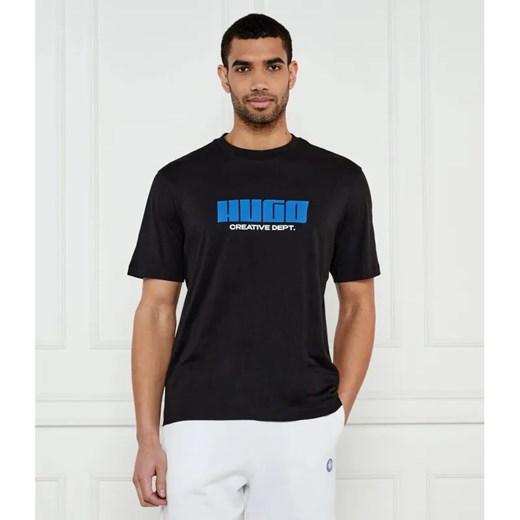 Hugo Blue T-shirt Newromi | Regular Fit ze sklepu Gomez Fashion Store w kategorii T-shirty męskie - zdjęcie 185012726
