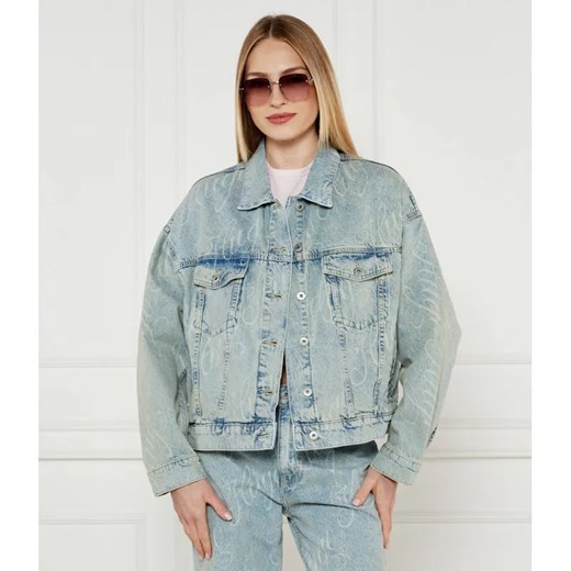 Hugo Blue Kurtka jeansowa Lou_B | Oversize fit ze sklepu Gomez Fashion Store w kategorii Kurtki damskie - zdjęcie 185012857