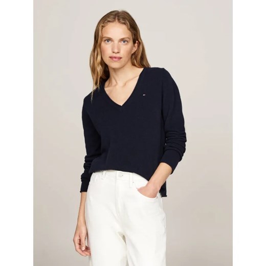 Tommy Hilfiger Wełniany sweter | Regular Fit ze sklepu Gomez Fashion Store w kategorii Swetry damskie - zdjęcie 185013036