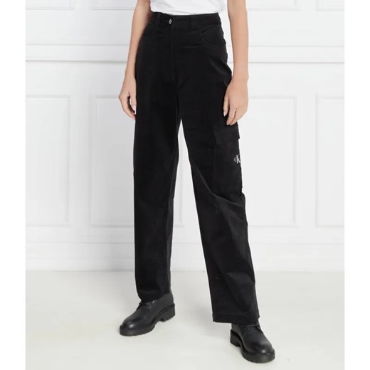 Calvin Klein Jeans Spodnie | Regular Fit ze sklepu Gomez Fashion Store w kategorii Spodnie damskie - zdjęcie 185013097