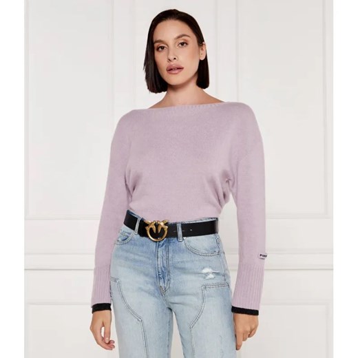 Pinko Wełniany sweter | Loose fit | z dodatkiem kaszmiru ze sklepu Gomez Fashion Store w kategorii Swetry damskie - zdjęcie 185013165