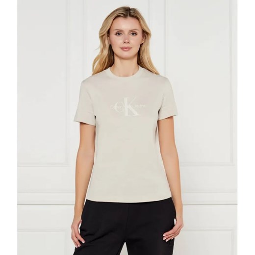 Calvin Klein Jeans T-shirt | Regular Fit ze sklepu Gomez Fashion Store w kategorii Bluzki damskie - zdjęcie 185013189