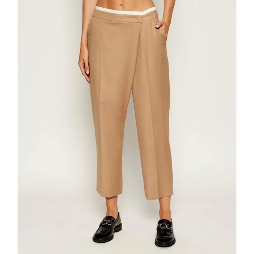 Marc Cain Spodnie WELS | Loose fit | z dodatkiem wełny ze sklepu Gomez Fashion Store w kategorii Spodnie damskie - zdjęcie 185013517