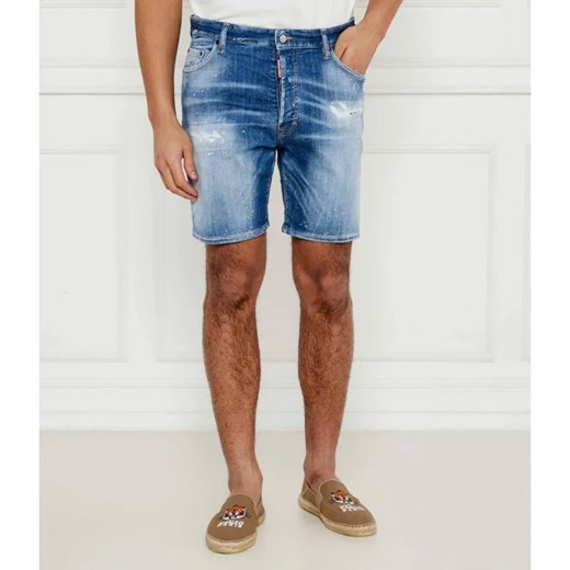 Dsquared2 Jeansowe szorty Marine | Slim Fit Dsquared2 48 okazja Gomez Fashion Store