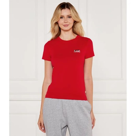 Guess Jeans T-shirt | Slim Fit ze sklepu Gomez Fashion Store w kategorii Bluzki damskie - zdjęcie 185013615
