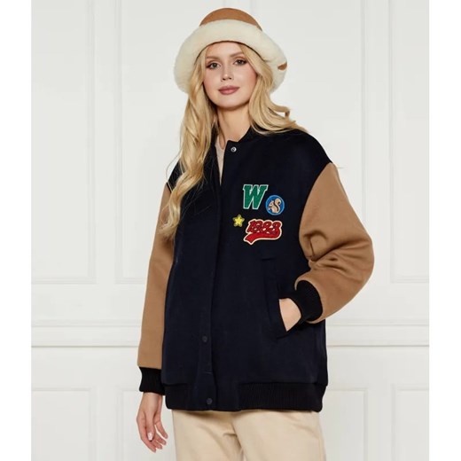 Weekend MaxMara Wełniana kurtka bomber | Loose fit ze sklepu Gomez Fashion Store w kategorii Kurtki damskie - zdjęcie 185013677