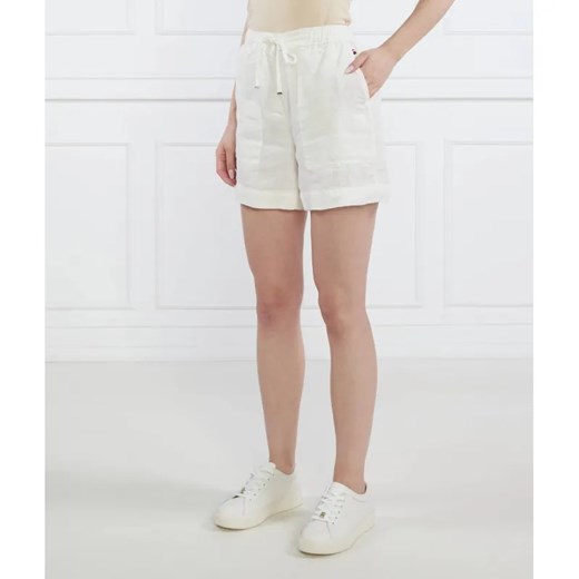 Tommy Hilfiger Lniane szorty | Regular Fit ze sklepu Gomez Fashion Store w kategorii Szorty - zdjęcie 185014046