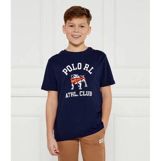 POLO RALPH LAUREN T-shirt | Regular Fit ze sklepu Gomez Fashion Store w kategorii T-shirty chłopięce - zdjęcie 185014088