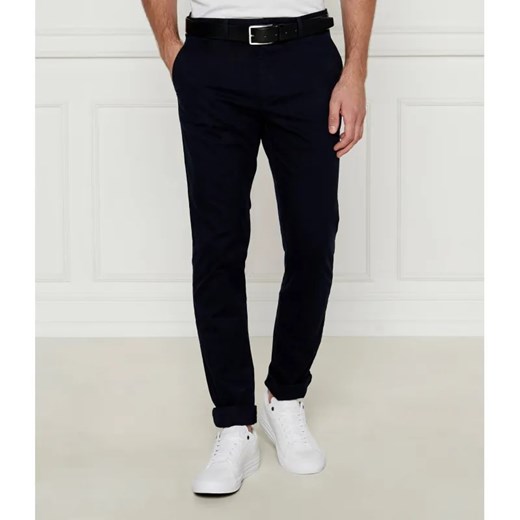 Tommy Hilfiger Spodnie chino BLEECKER ESSENTIAL TWILL | Slim Fit ze sklepu Gomez Fashion Store w kategorii Spodnie męskie - zdjęcie 185014276
