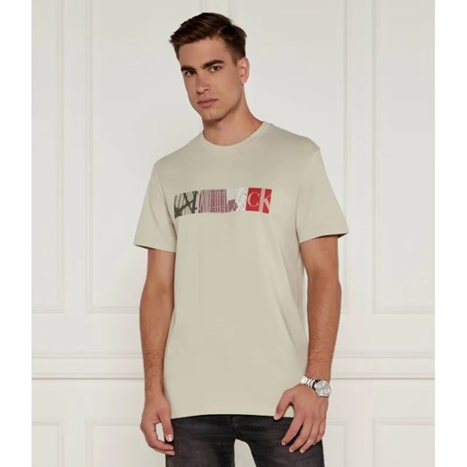 Calvin Klein Jeans T-shirt CITY BLOCK | Regular Fit ze sklepu Gomez Fashion Store w kategorii T-shirty męskie - zdjęcie 185014279