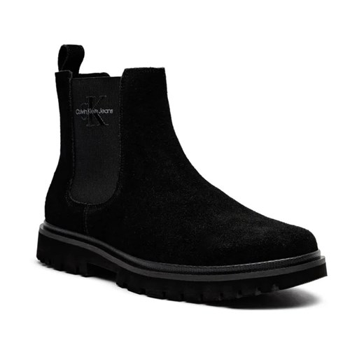 Calvin Klein Jeans Skórzane sztyblety CHELSEA ze sklepu Gomez Fashion Store w kategorii Buty zimowe męskie - zdjęcie 185014297