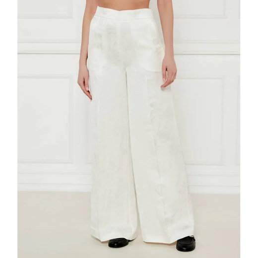 TWINSET Spodnie | Relaxed fit | z dodatkiem lnu ze sklepu Gomez Fashion Store w kategorii Spodnie damskie - zdjęcie 185014326