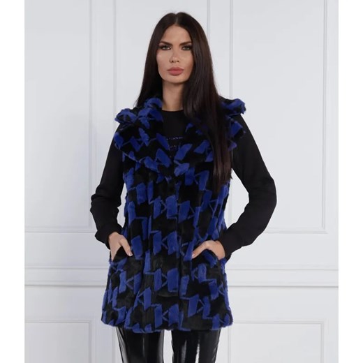 Karl Lagerfeld Kamizelka Faux Fur Monogram Gilet | Regular Fit ze sklepu Gomez Fashion Store w kategorii Kamizelki męskie - zdjęcie 185014508