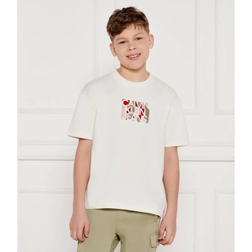 Calvin Klein Jeans T-shirt | Regular Fit ze sklepu Gomez Fashion Store w kategorii T-shirty chłopięce - zdjęcie 185014527
