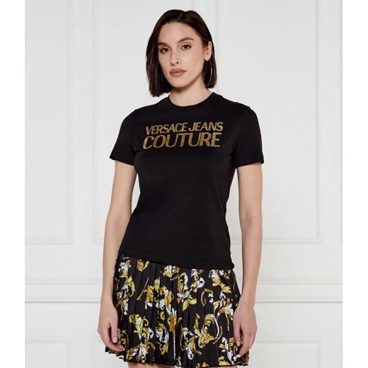 Versace Jeans Couture T-shirt | Slim Fit ze sklepu Gomez Fashion Store w kategorii Bluzki damskie - zdjęcie 185014665