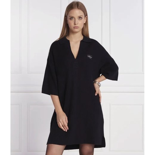 Calvin Klein Jeans Sukienka | z dodatkiem wełny ze sklepu Gomez Fashion Store w kategorii Sukienki - zdjęcie 185014675