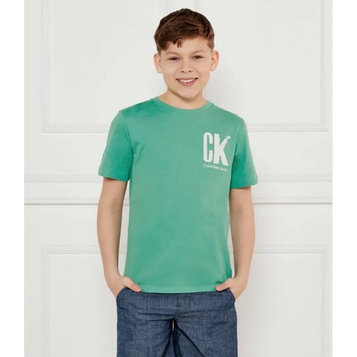 Calvin Klein Jeans T-shirt | Regular Fit ze sklepu Gomez Fashion Store w kategorii T-shirty chłopięce - zdjęcie 185014677