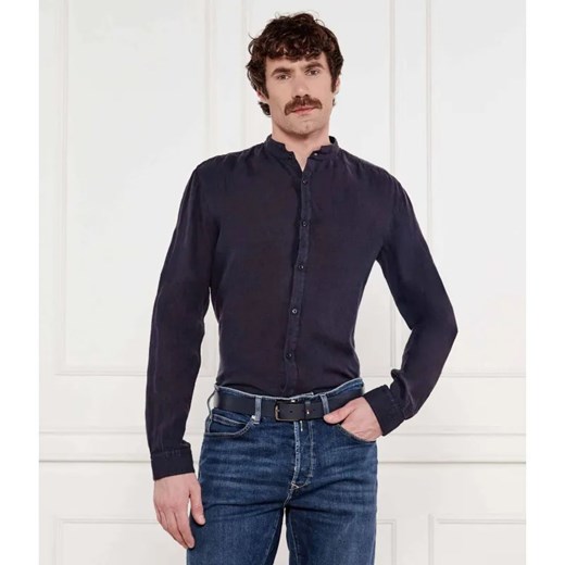 HUGO Lniana koszula Elvory | Slim Fit ze sklepu Gomez Fashion Store w kategorii Koszule męskie - zdjęcie 185014808