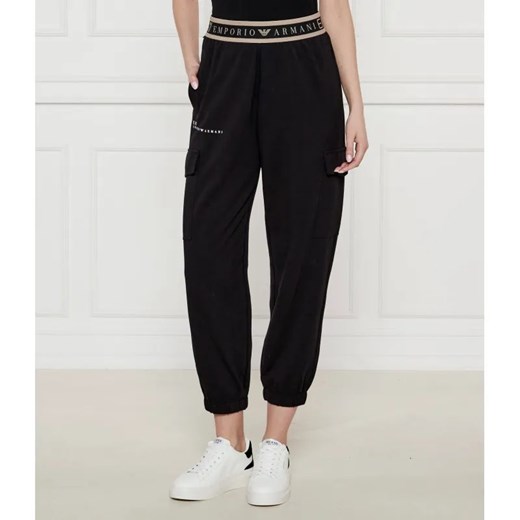 EA7 Spodnie cargo | Regular Fit ze sklepu Gomez Fashion Store w kategorii Spodnie damskie - zdjęcie 185014908