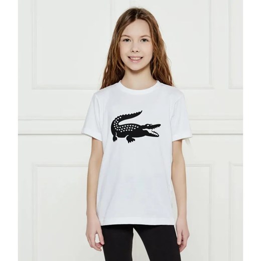 Lacoste T-shirt | Regular Fit ze sklepu Gomez Fashion Store w kategorii Bluzki dziewczęce - zdjęcie 185015035