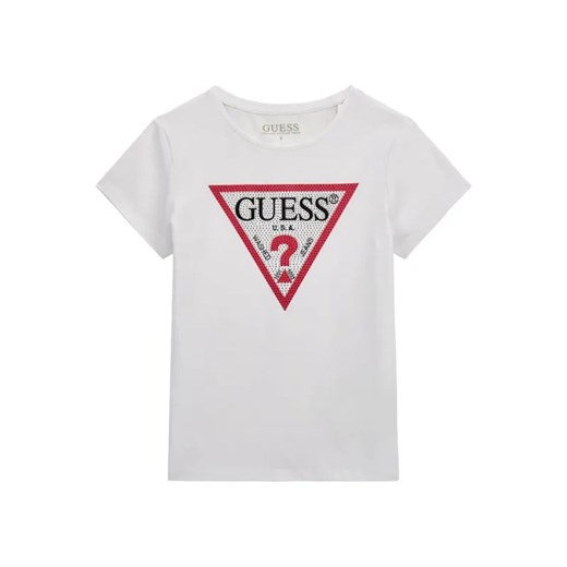 Guess T-shirt | Regular Fit ze sklepu Gomez Fashion Store w kategorii Bluzki dziewczęce - zdjęcie 185015077