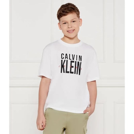 Calvin Klein Jeans T-shirt | Regular Fit ze sklepu Gomez Fashion Store w kategorii T-shirty chłopięce - zdjęcie 185015086