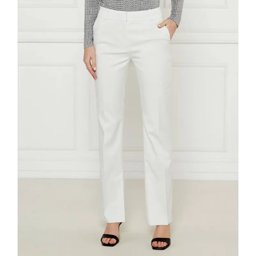 HUGO Spodnie Hambori | Slim Fit | high waist ze sklepu Gomez Fashion Store w kategorii Spodnie damskie - zdjęcie 185015129