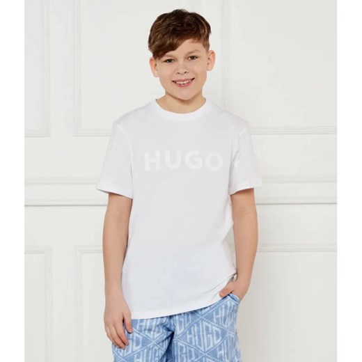 HUGO KIDS T-shirt | Regular Fit ze sklepu Gomez Fashion Store w kategorii T-shirty chłopięce - zdjęcie 185015189