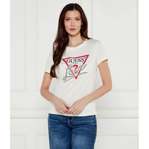 GUESS T-shirt | Regular Fit ze sklepu Gomez Fashion Store w kategorii Bluzki damskie - zdjęcie 185015197
