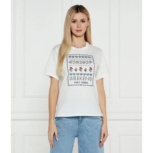 Weekend MaxMara T-shirt CABINA | Regular Fit ze sklepu Gomez Fashion Store w kategorii Bluzki damskie - zdjęcie 185015209